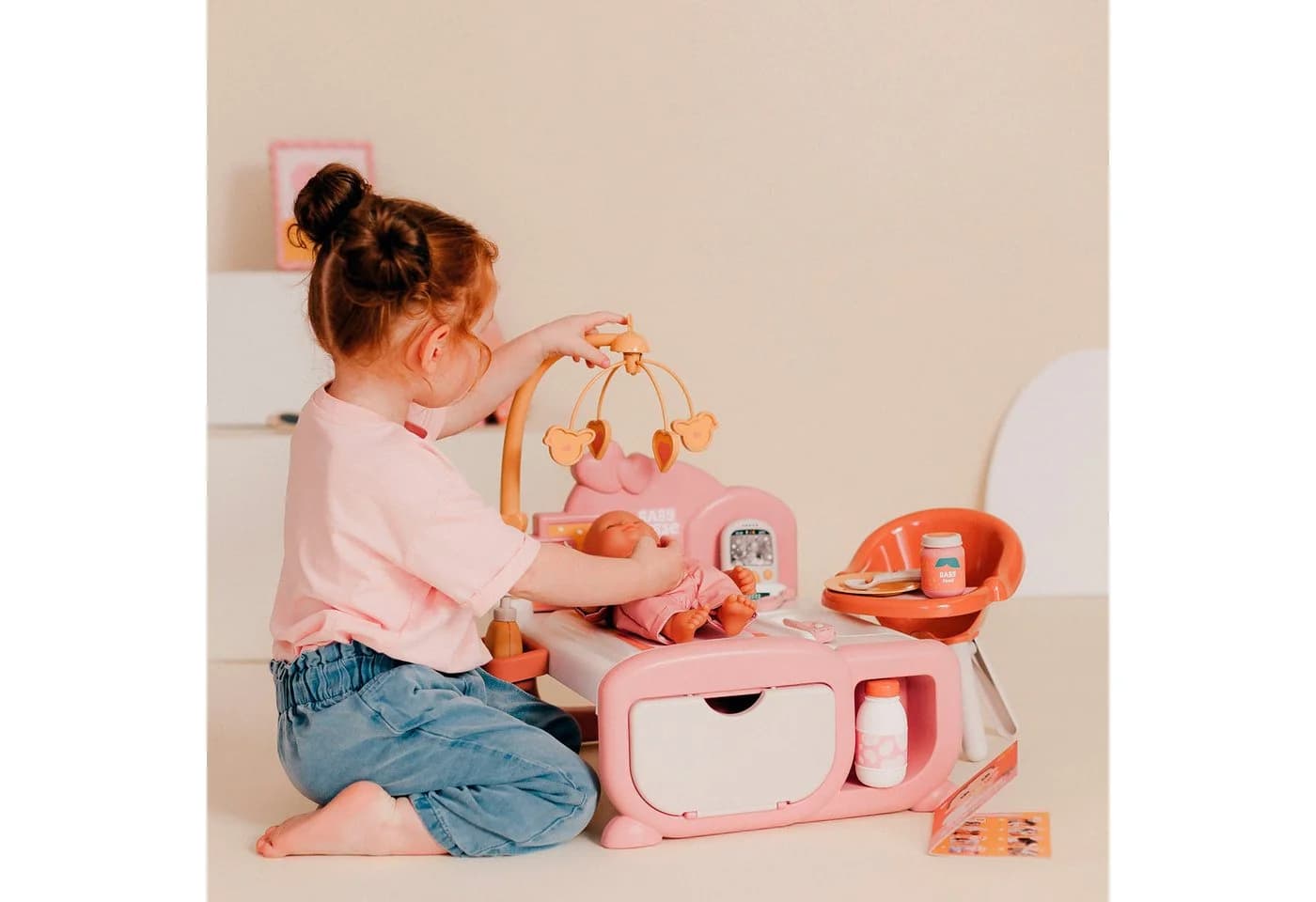 Smoby Puppenmöbel Baby Nurse Cocoon 3-in-1 Rosa - Bild 5