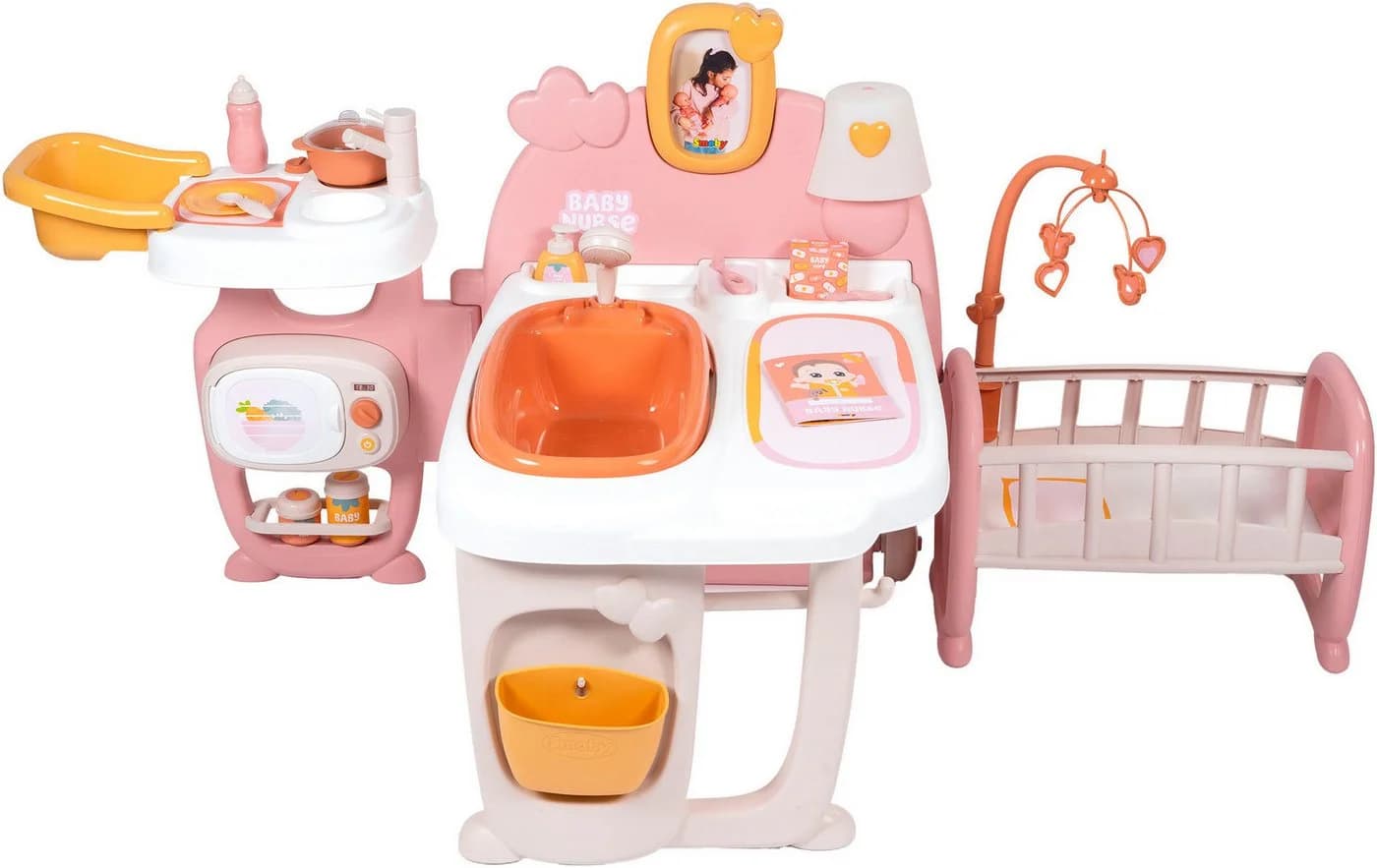 Smoby Puppen Pflegecenter Baby Nurse Puppen-Spielcenter Rosa - Bild 2