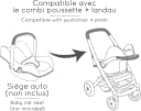 Smoby Kombi-Puppenwagen Maxi-Cosi 3-in-1 Rosa Bild 3