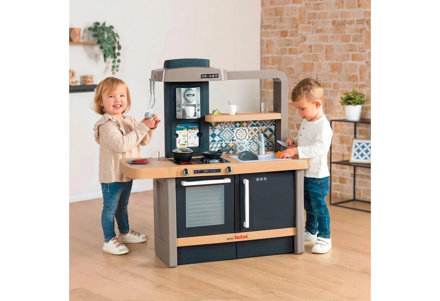 SMOBY Tefal Evo Spielküche Blau mit Sound und Zubehör - Bild 5