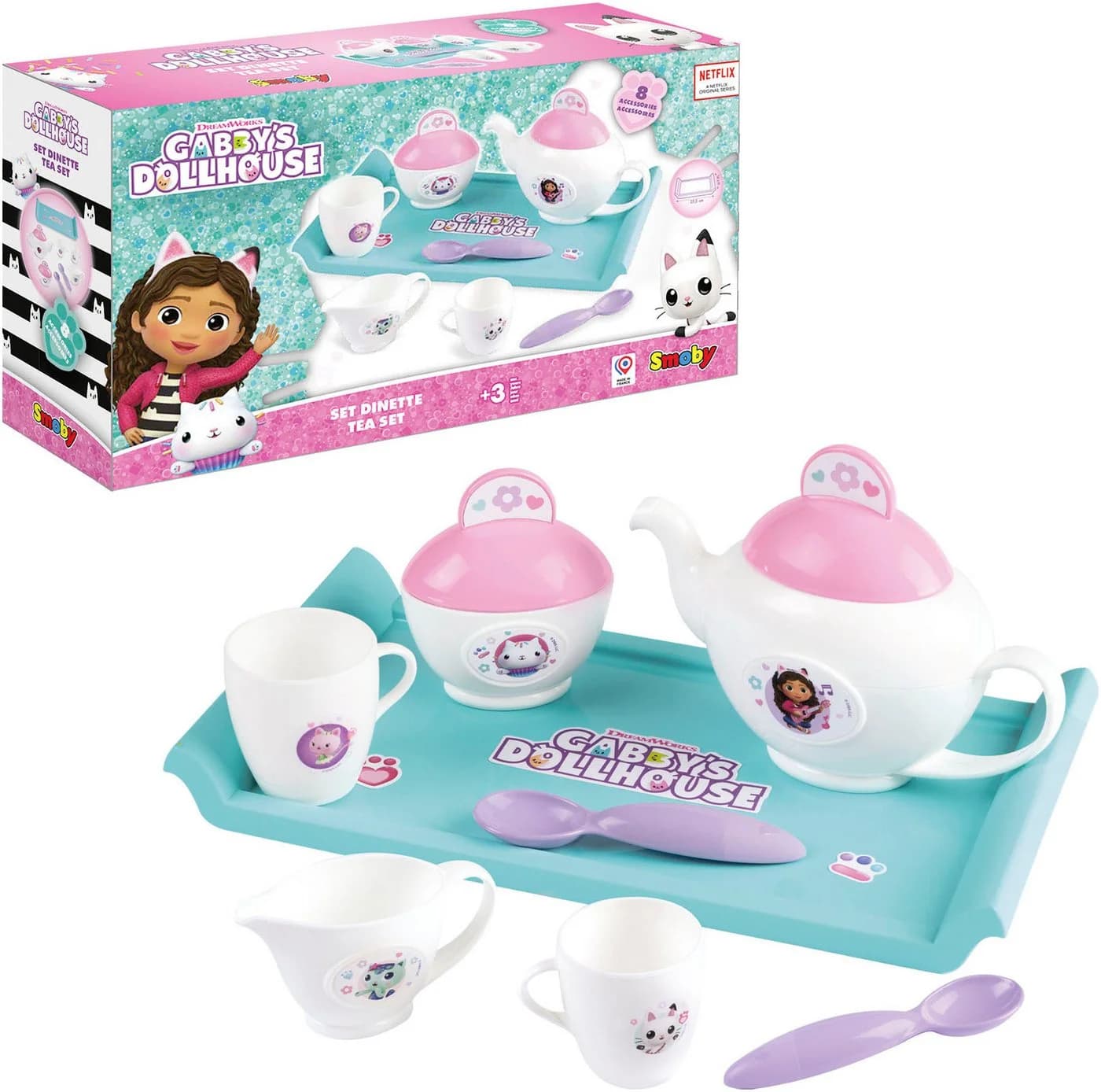 Smoby Spielgeschirr Gabby's Dollhouse Teeservice 8-tlg - Bild 2