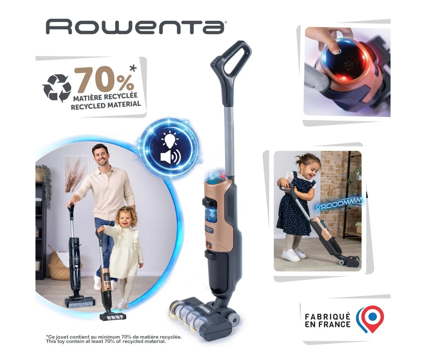Smoby Rowenta X-Clean4 Kinderstaubsauger mit Sound und Licht - Bild 5