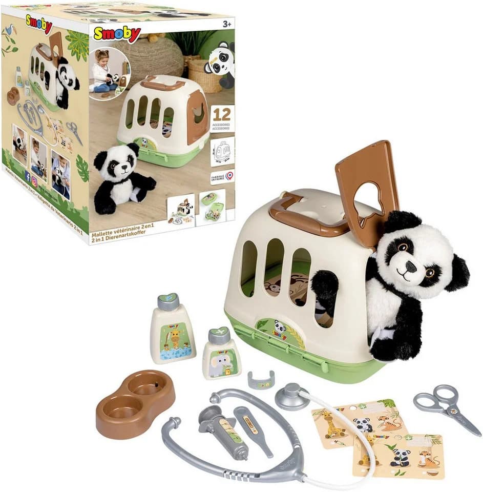 Smoby Tierarzt-Spielset im Koffer mit Plüsch-Panda & Zubehör - Bild 2
