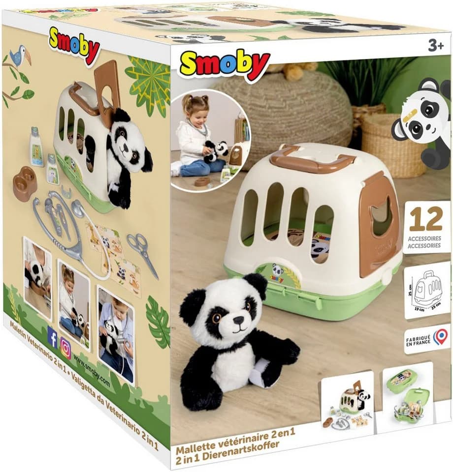 Smoby Tierarzt-Spielset im Koffer mit Plüsch-Panda & Zubehör - Bild 4
