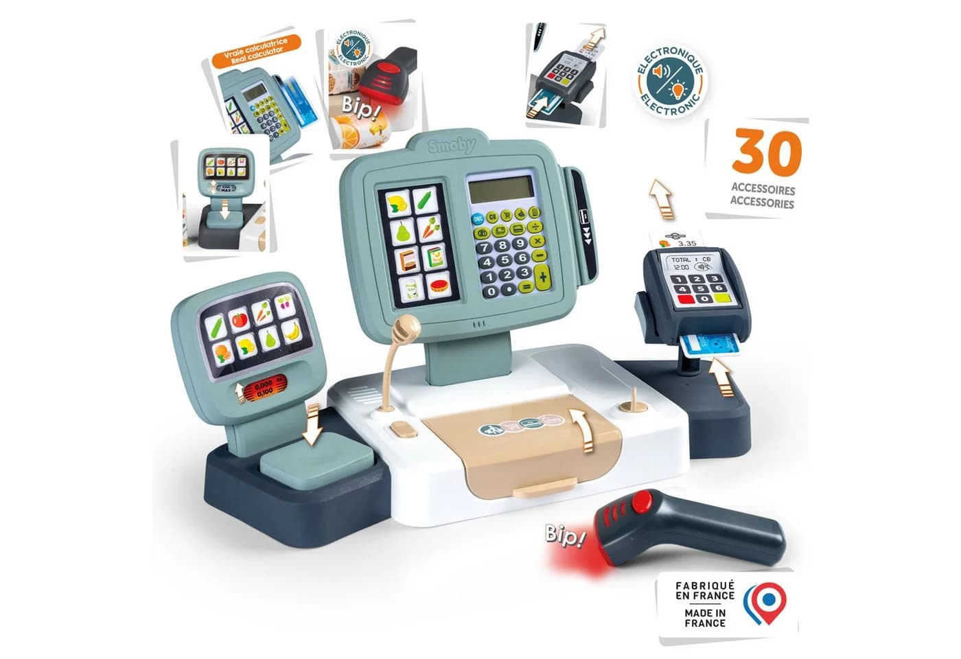 Smoby Spielkasse Supermarktkasse XL mit Licht & Sound - Bild 2