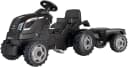 Smoby Trettraktor Farmer XL Schwarz mit Anhänger Bild 1