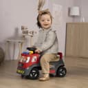 Smoby Rutscherauto Feuerwehr mit Licht, Sirene und Staufach Bild 1