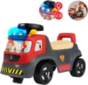 Smoby Rutscherauto Feuerwehr mit Licht, Sirene und Staufach Bild 4