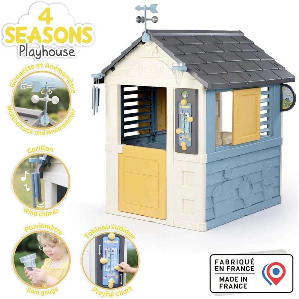 Smoby 4-Seasons Spielhaus Bunt mit Wetterstation