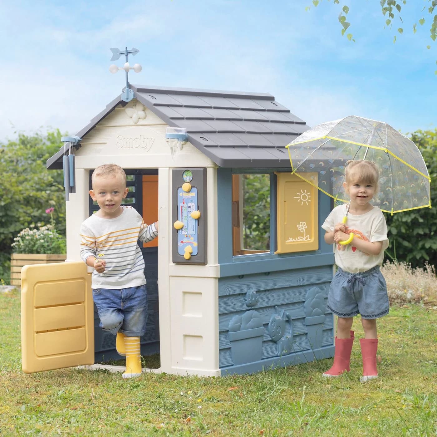 Smoby 4-Seasons Spielhaus Bunt mit Wetterstation - Bild 3