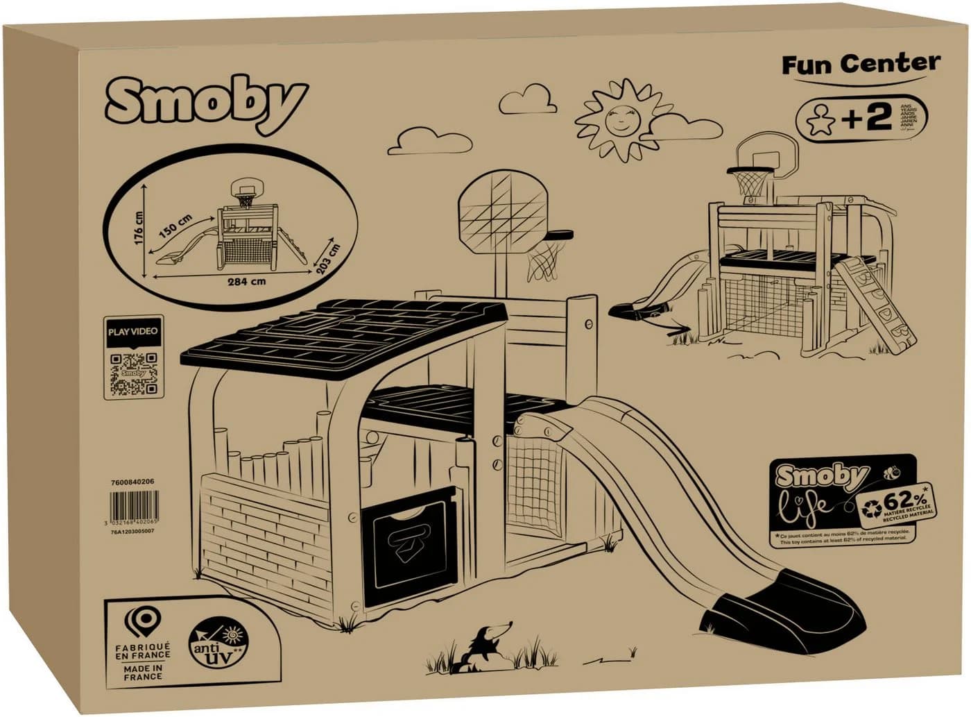 Smoby Klettergerüst Smoby Life Fun Center Rutsche mit Wasseranschluss - Bild 5