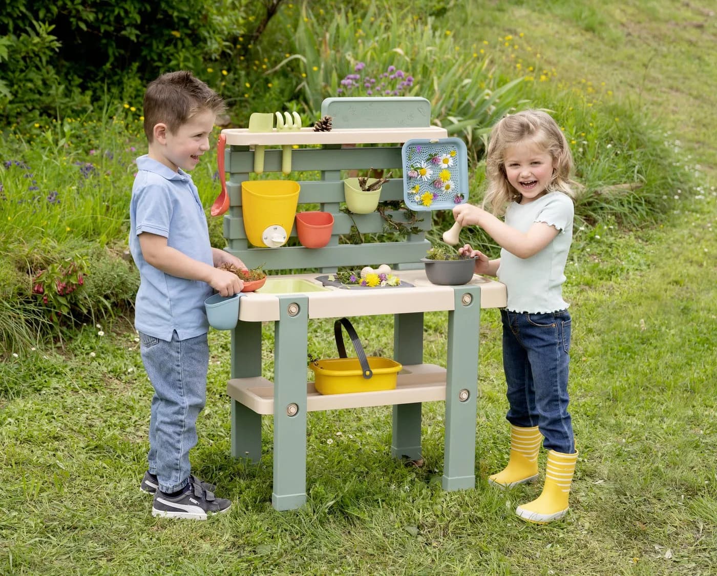 Smoby Life Matschküche Outdoor Bunt Kunststoff