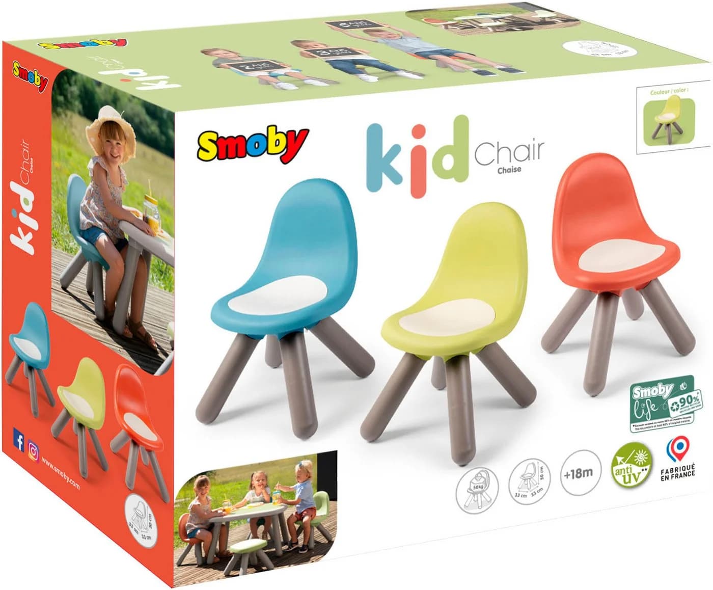 Smoby Life Kinderstuhl Grün - Modern & Stabil - Bild 5