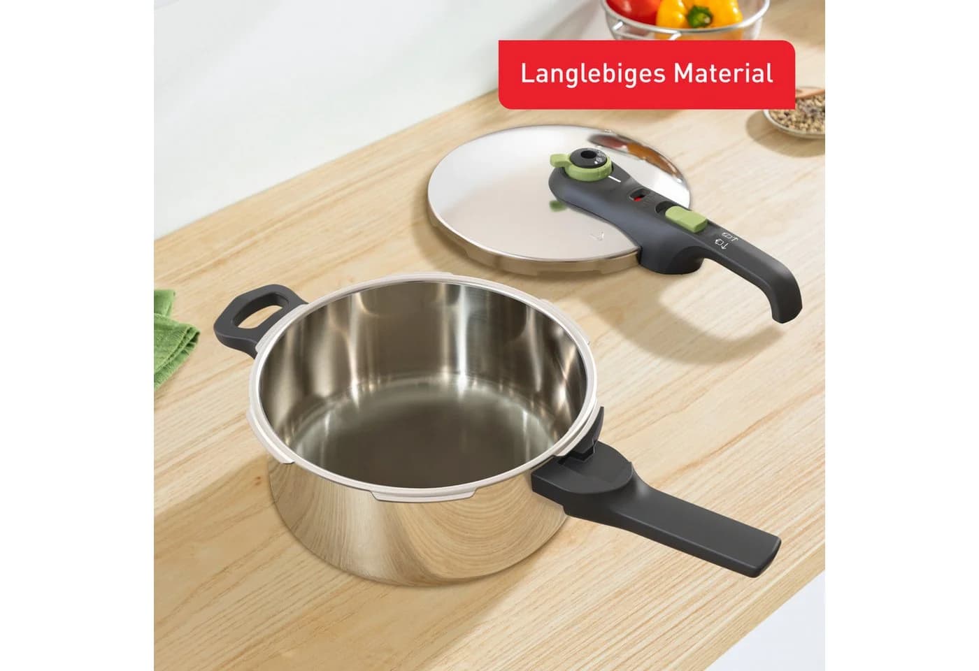 TEFAL Secure Trendy Schnellkochtopf 4L Edelstahl