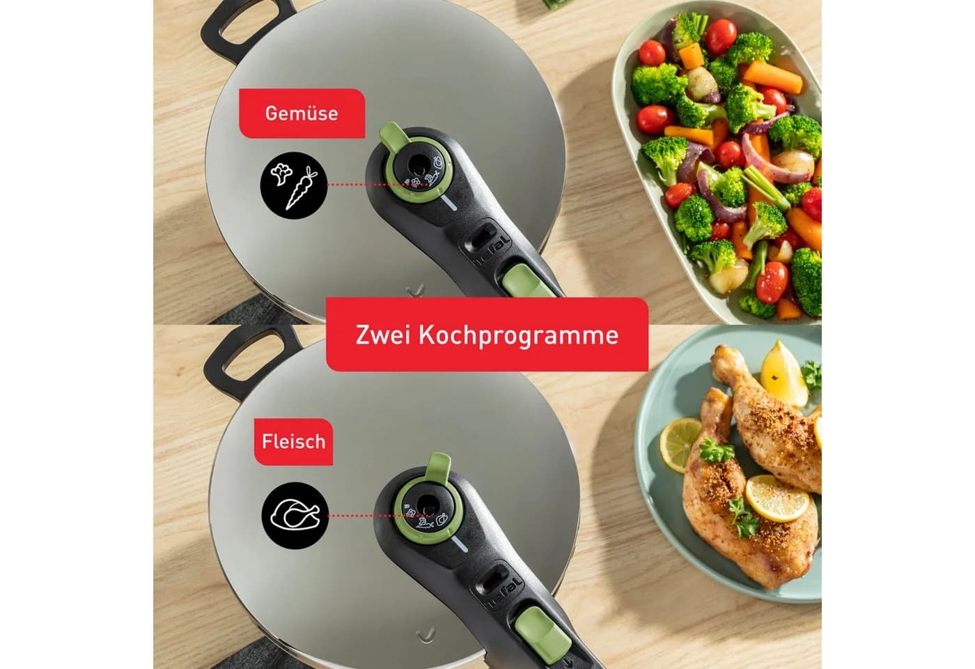 TEFAL Secure Trendy Schnellkochtopf 4L Edelstahl - Bild 3