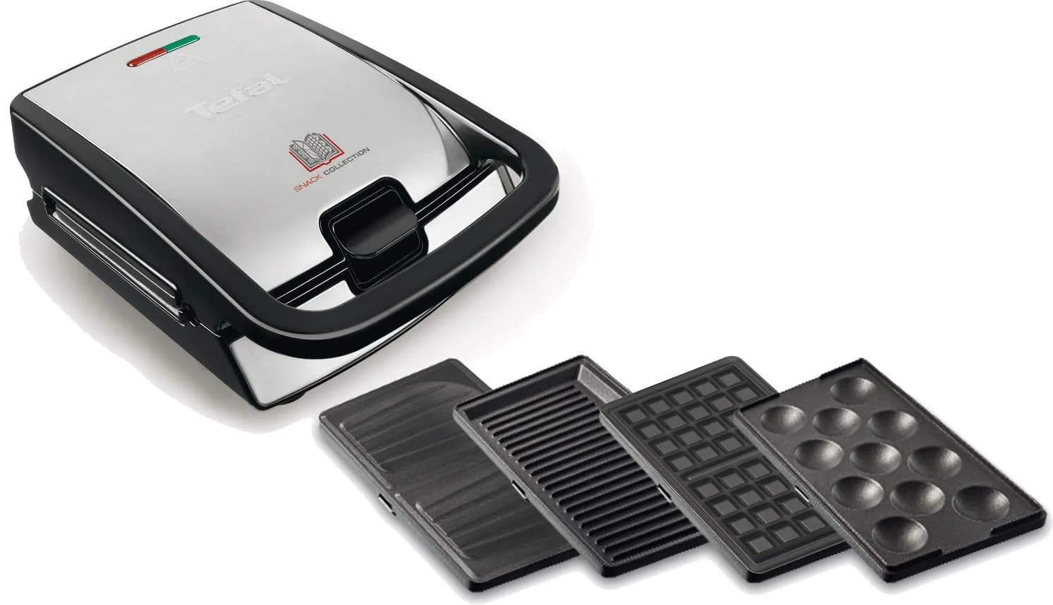 TEFAL Waffeleisen SW854D Snack Collection Schwarz