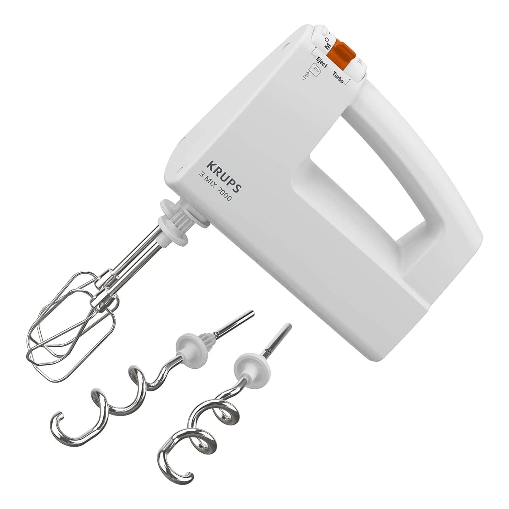 KRUPS Handmixer 3 MIX 7000 Weiß mit Turbo-Quirlen