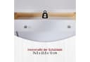 INTER LINK Schuhkommode Pinora Weiß Massivholz Skandi Look Bild 5