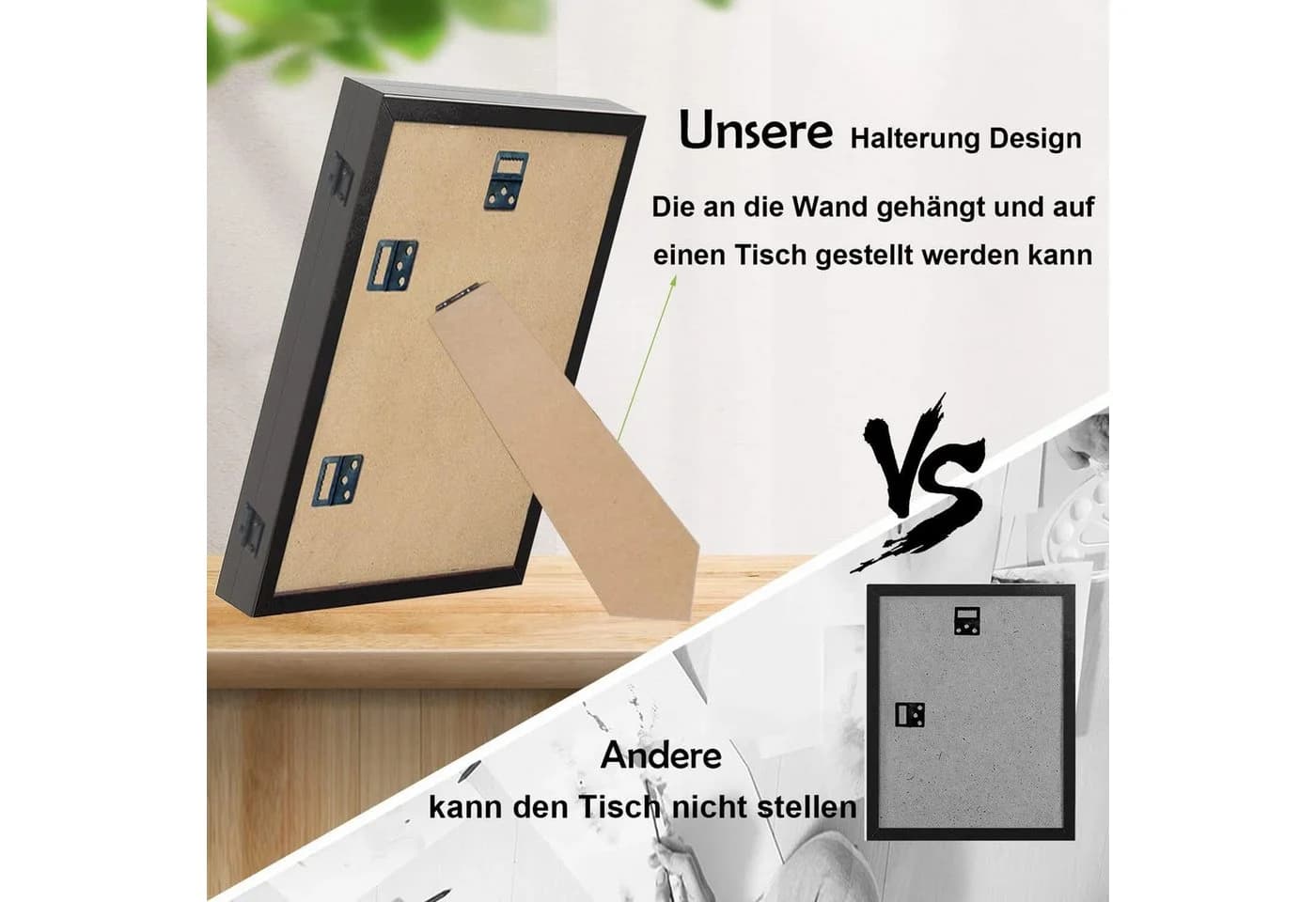 LA CUTE Bilderrahmen zum Basteln Schwarz/Weiß befüllbar - Bild 5