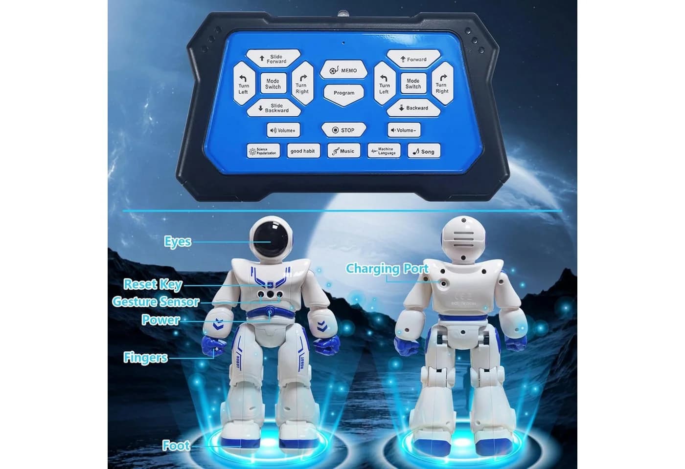 LA CUTE Lernroboter Habeny Astronaut RC Roboter mit Gestensteuerung - Bild 3