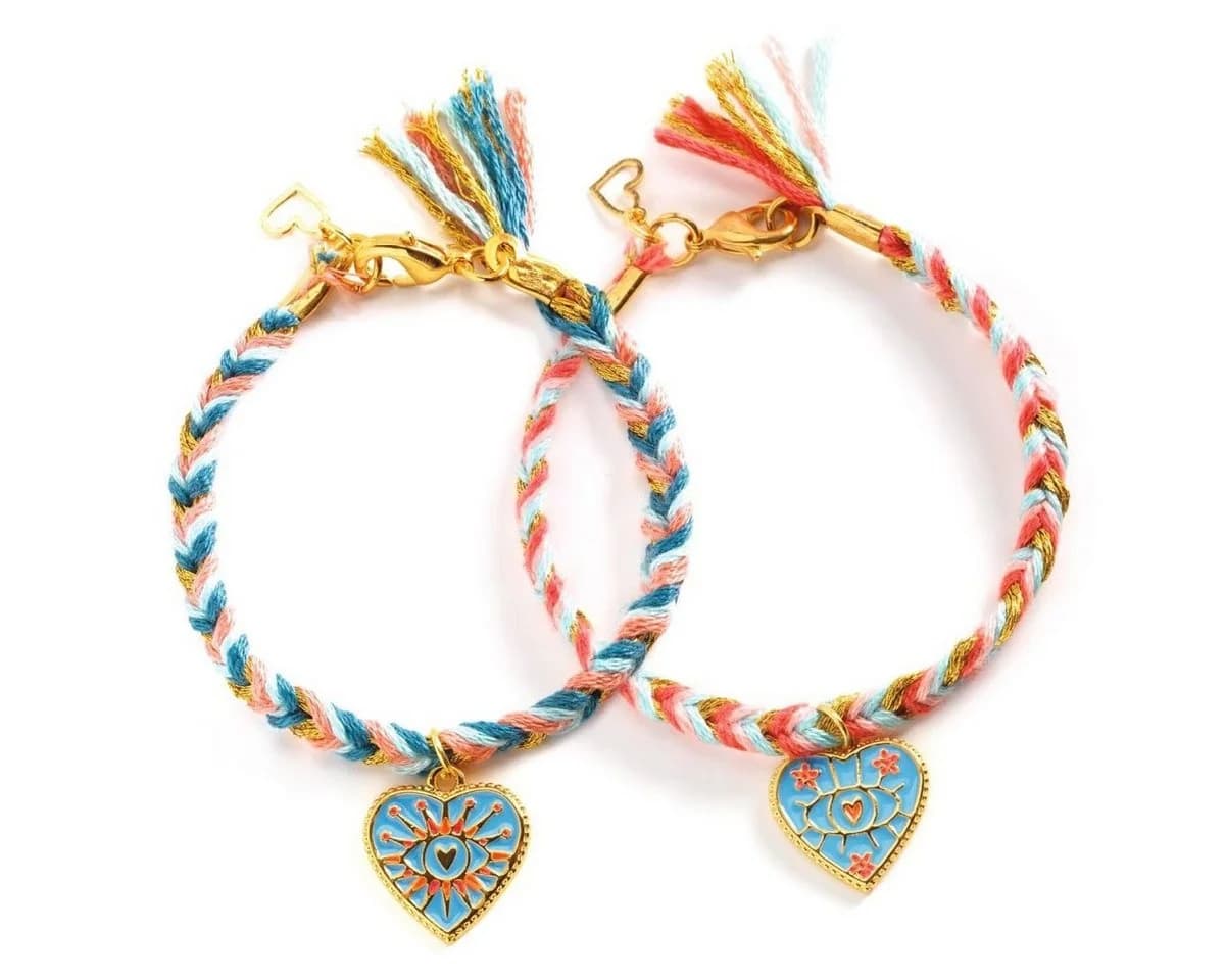 DJECO Schmuck Bastelset: Herzen-Armbänder mit Charms & Zange - Bild 2