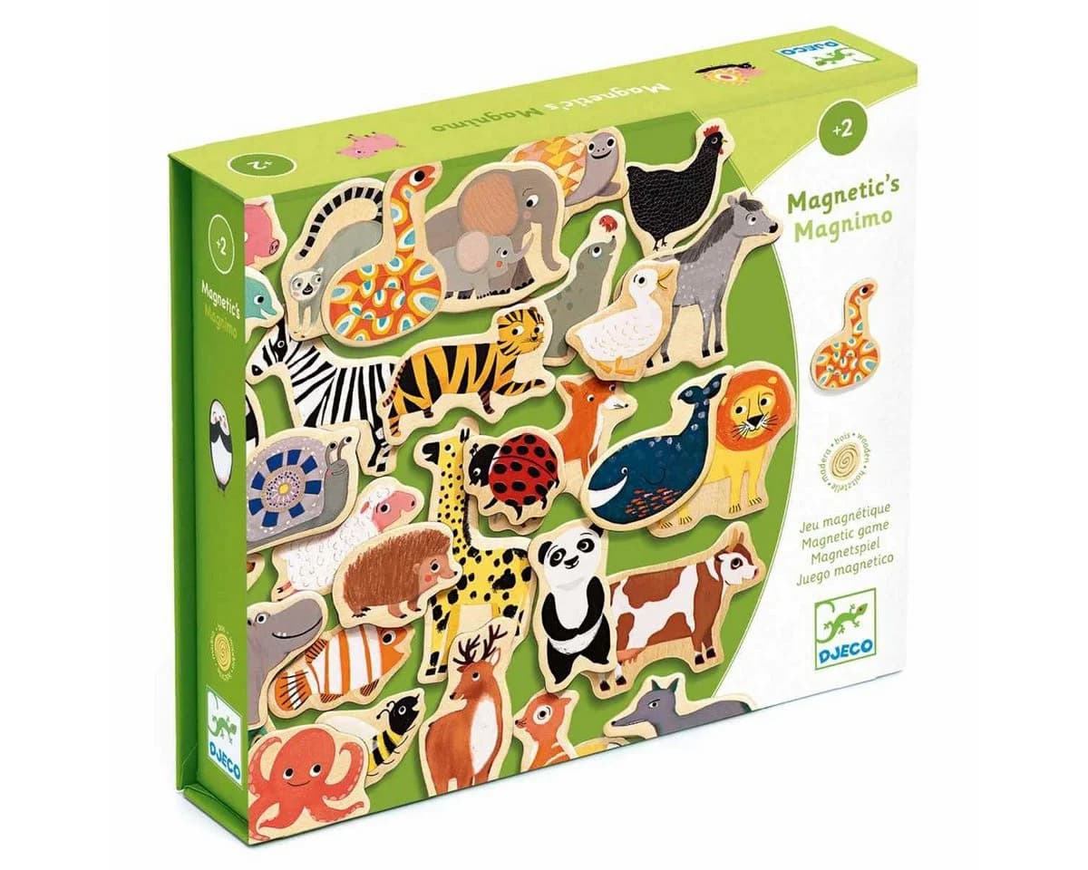 DJECO Magnimo Holz-Magnete 36 bunte Tierfiguren ab 2 Jahren - Bild 5