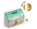 Elegante Ballerina Spardose aus Holz und Metall Bild 3
