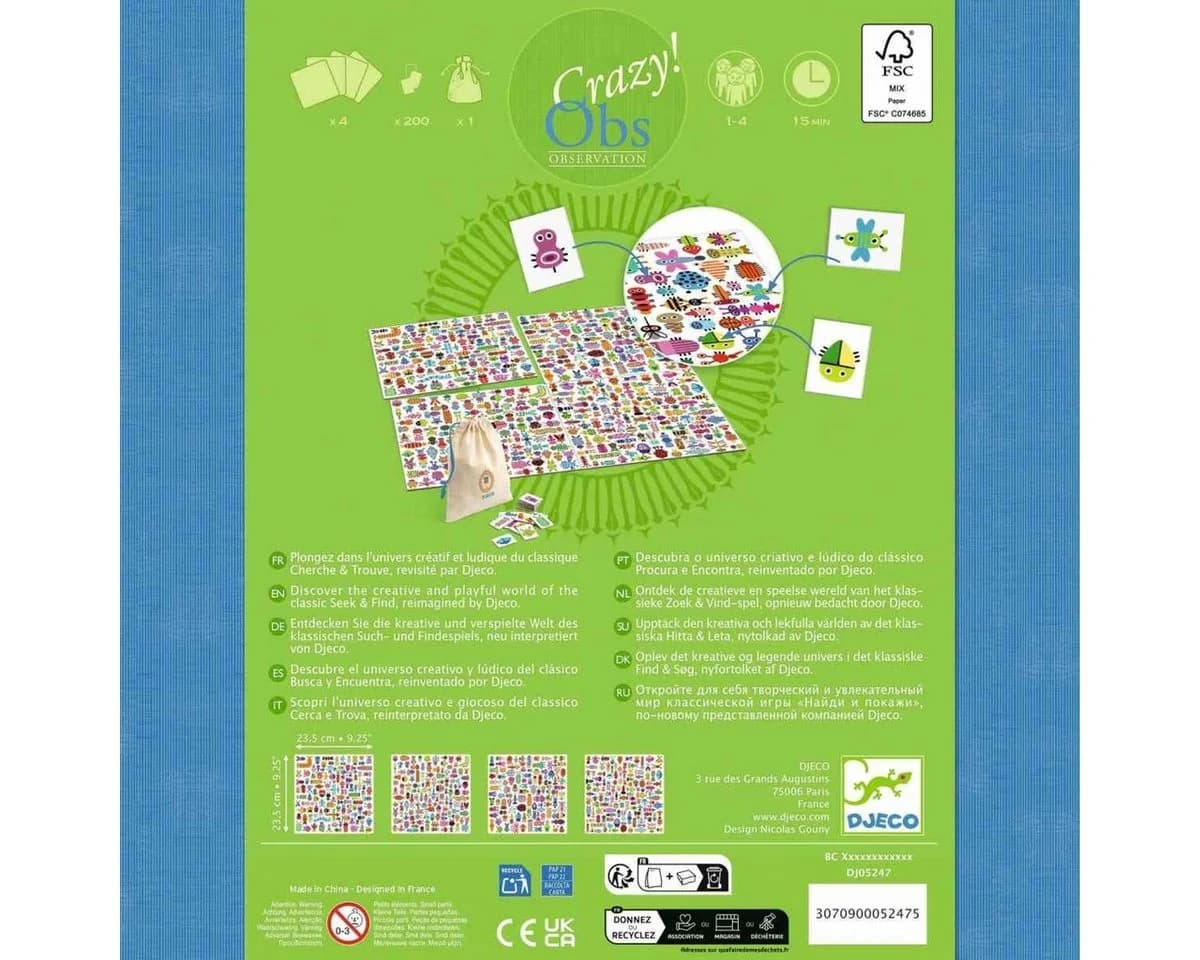 DJECO Wimmelspiel Fotobox mit 200 Teilen und 4 austauschbaren Brettern - Bild 5