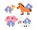 DJECO Bauernhof-Puzzle für Kinder - Erste Puzzlespiel mit 12 Teilen Bild 3