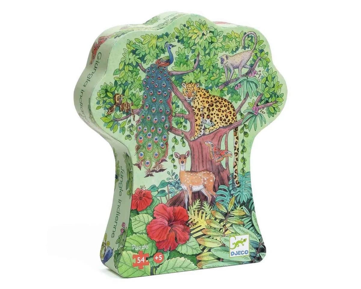 DJECO Puzzle Indischer Dschungel 54 Teile Bunt Kinderpuzzle - Bild 2