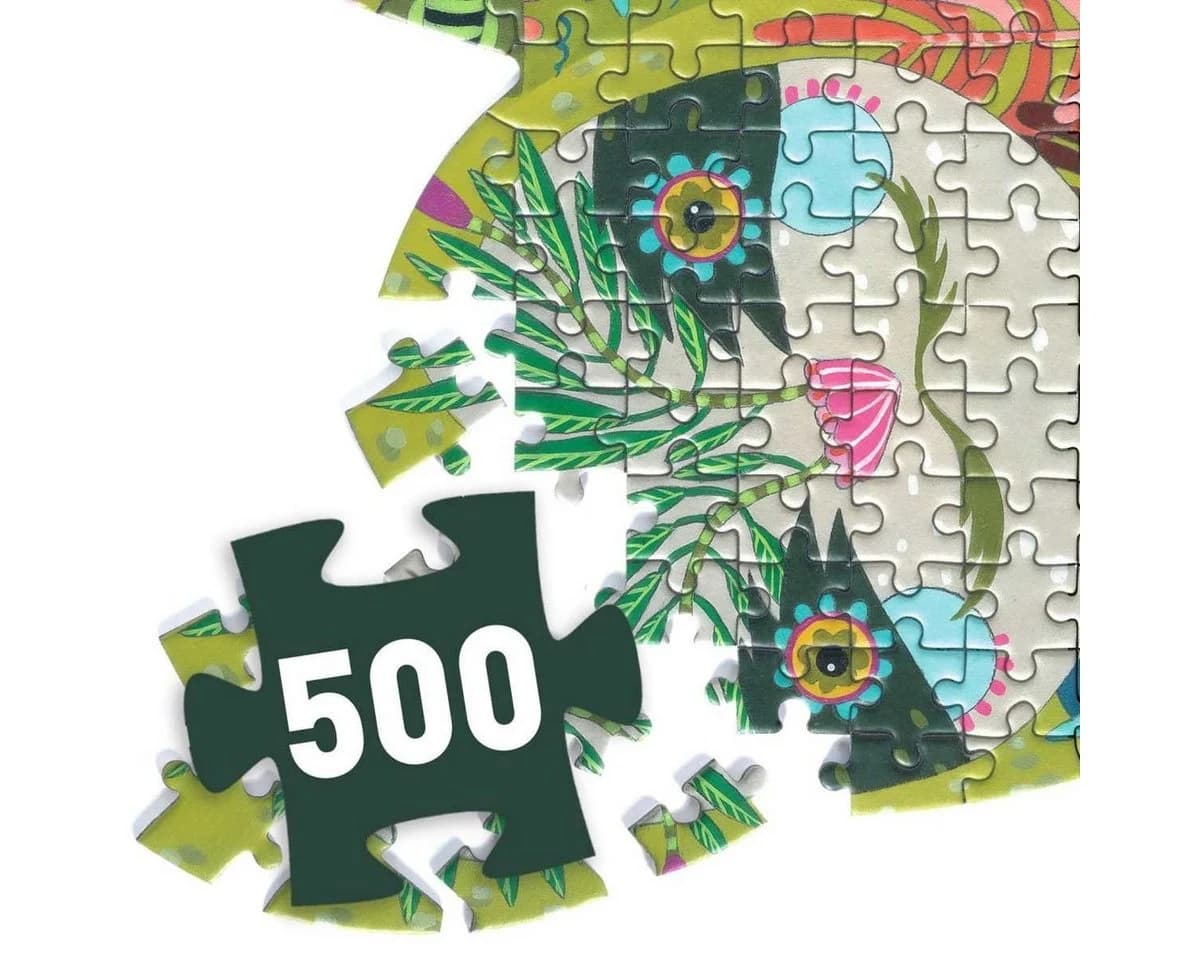 Djeco Puzz’Art Puzzle Faultier 500 Teile Silhouette ab 8 Jahren mit Poster - Bild 3