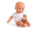 Djeco Babypuppe Pomea Barbara Mini-Puppe mit Babykörbchen Bild 4