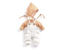 DJECO Puppenkleidung POMEA Latzhose Cannelle für Puppen 30-34 cm Bild 1