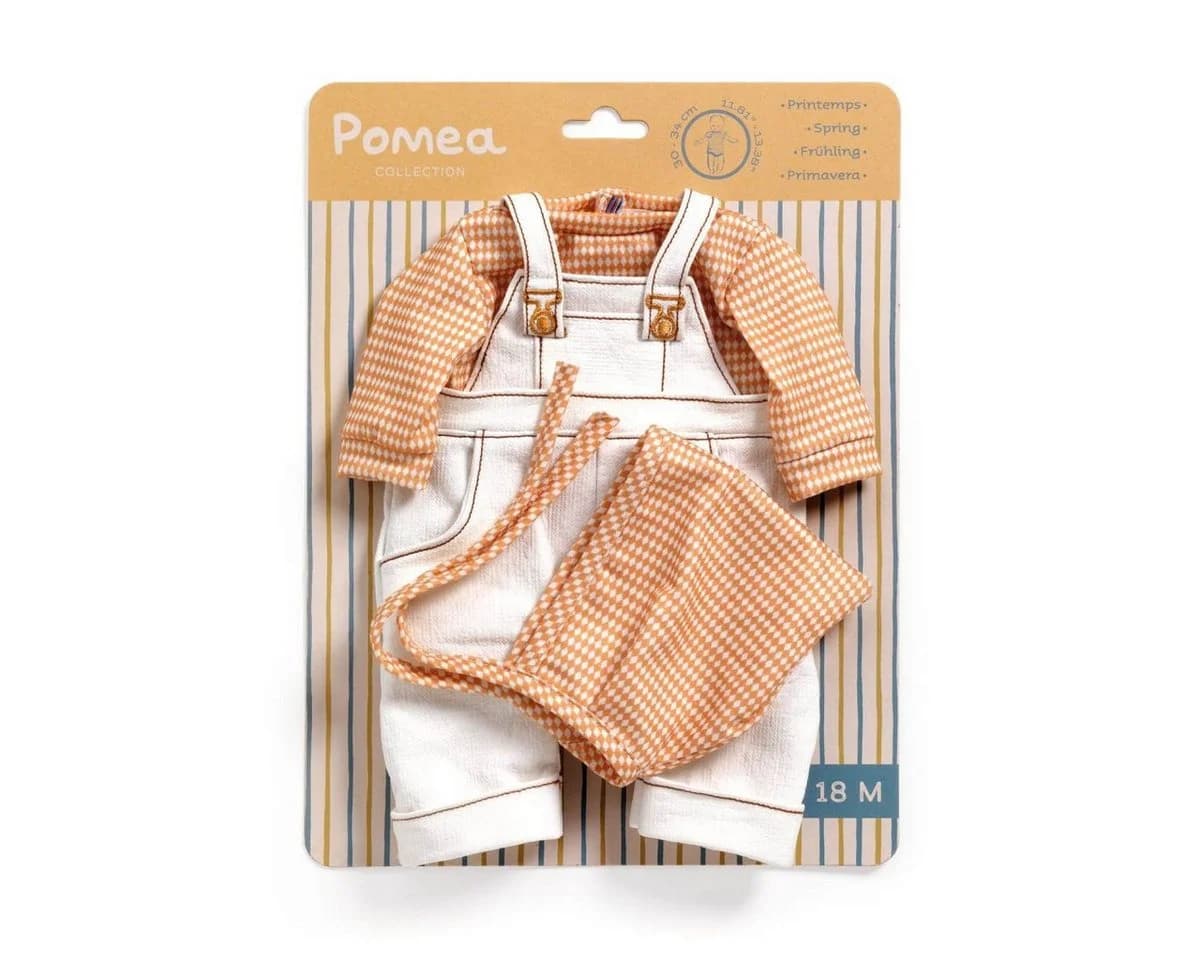 DJECO Puppenkleidung POMEA Latzhose Cannelle für Puppen 30-34 cm - Bild 2