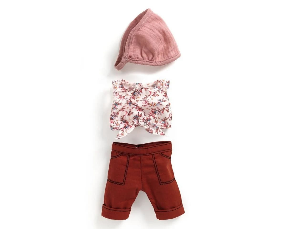 DJECO Puppenkleidung Pomea Set Lovely Burgundy für Puppen von 32 cm - Bild 2