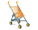 DJECO Puppenbuggy Sunshine Faltbarer Kinderwagen Gelb Weiß Blau Bild 2