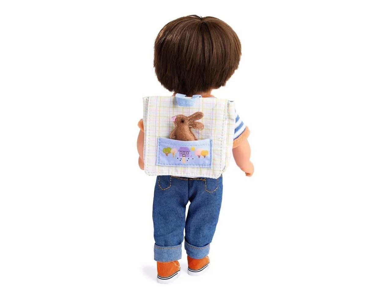 DJECO Puppen-Schultasche Pomea mit Kuschelhase, Mini-Rucksack - Bild 3