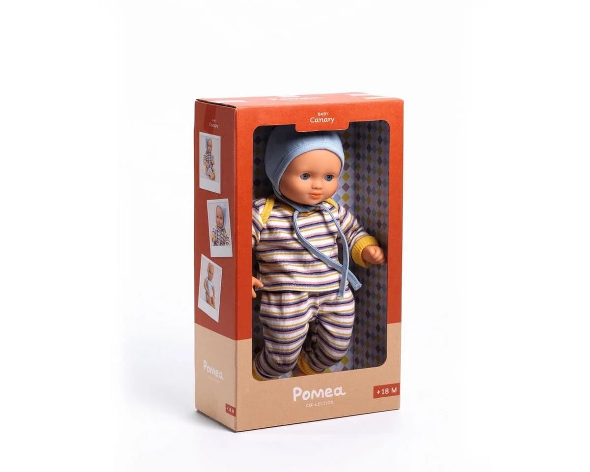 DJECO Babypuppe POMEA Puppe Canary 32 cm Blau - Bild 2