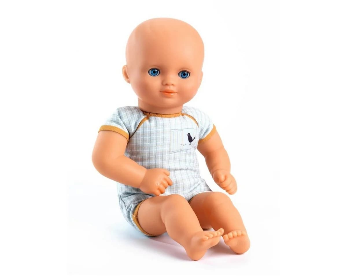 DJECO Babypuppe POMEA Puppe Canary 32 cm Blau - Bild 3