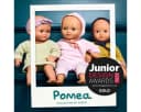 DJECO Babypuppe POMEA Puppe Dalhia Purple Rosa Blau Bild 1