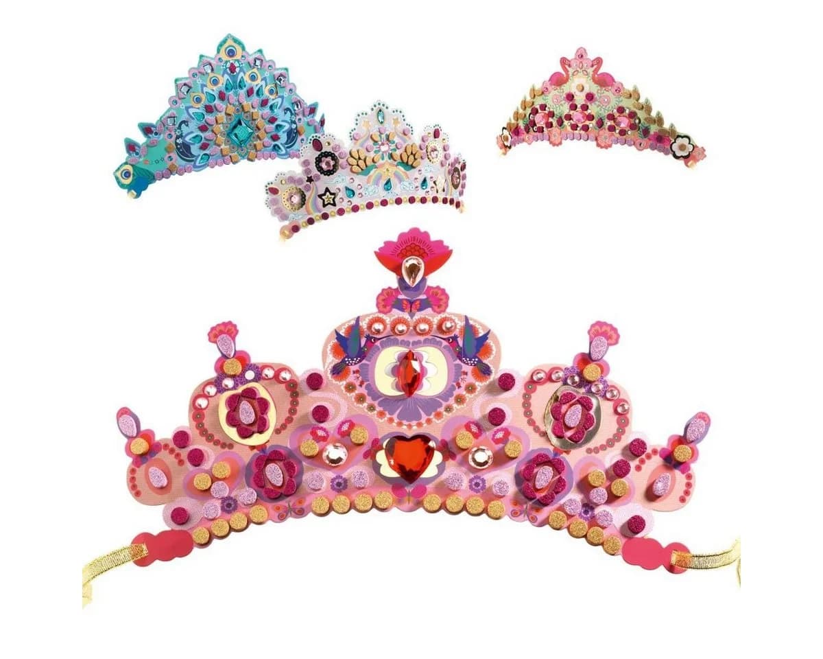 DJECO Kreativset DIY Mosaik-Diademe Prinzessin Bunt - Bild 2