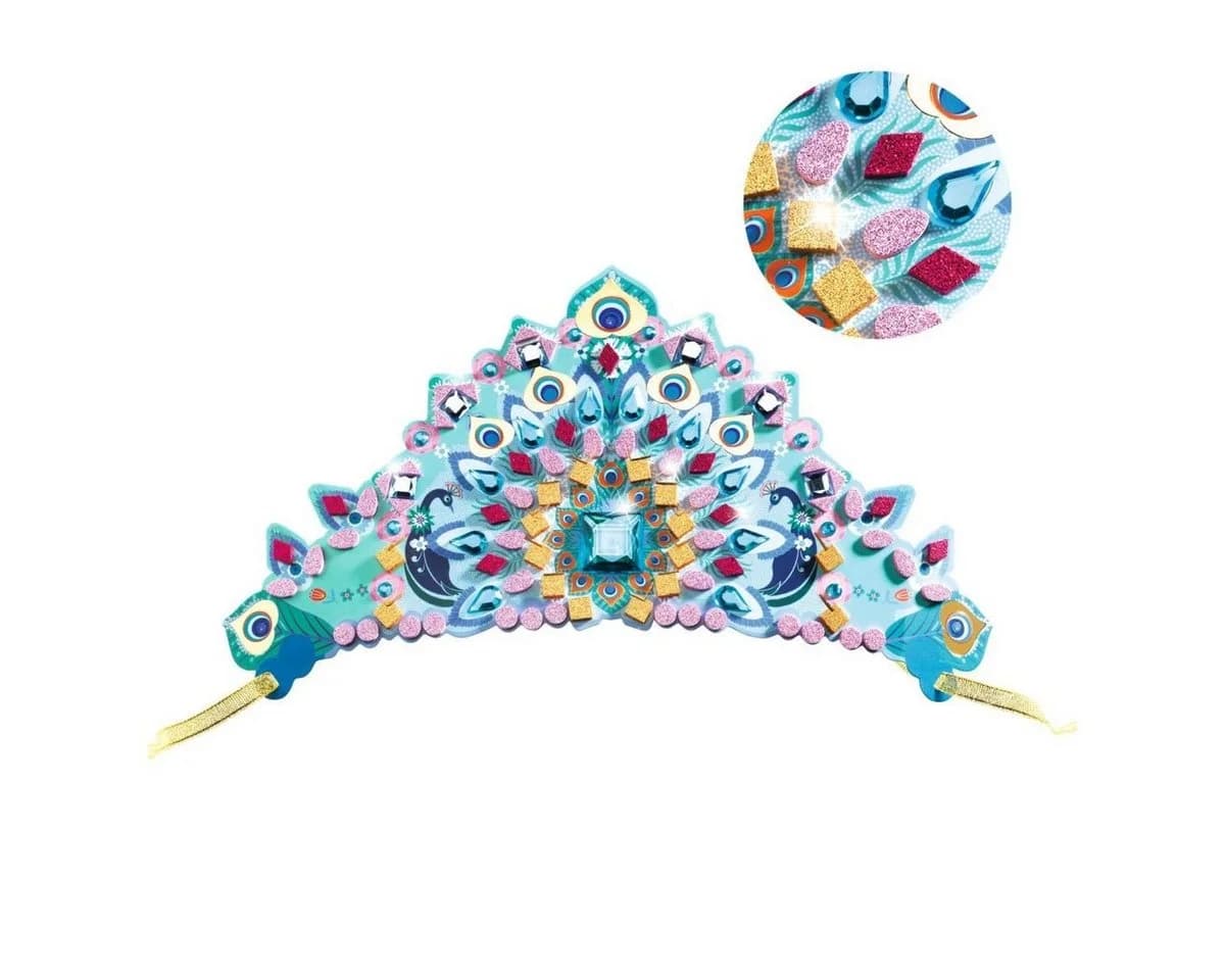 DJECO Kreativset DIY Mosaik-Diademe Prinzessin Bunt - Bild 3