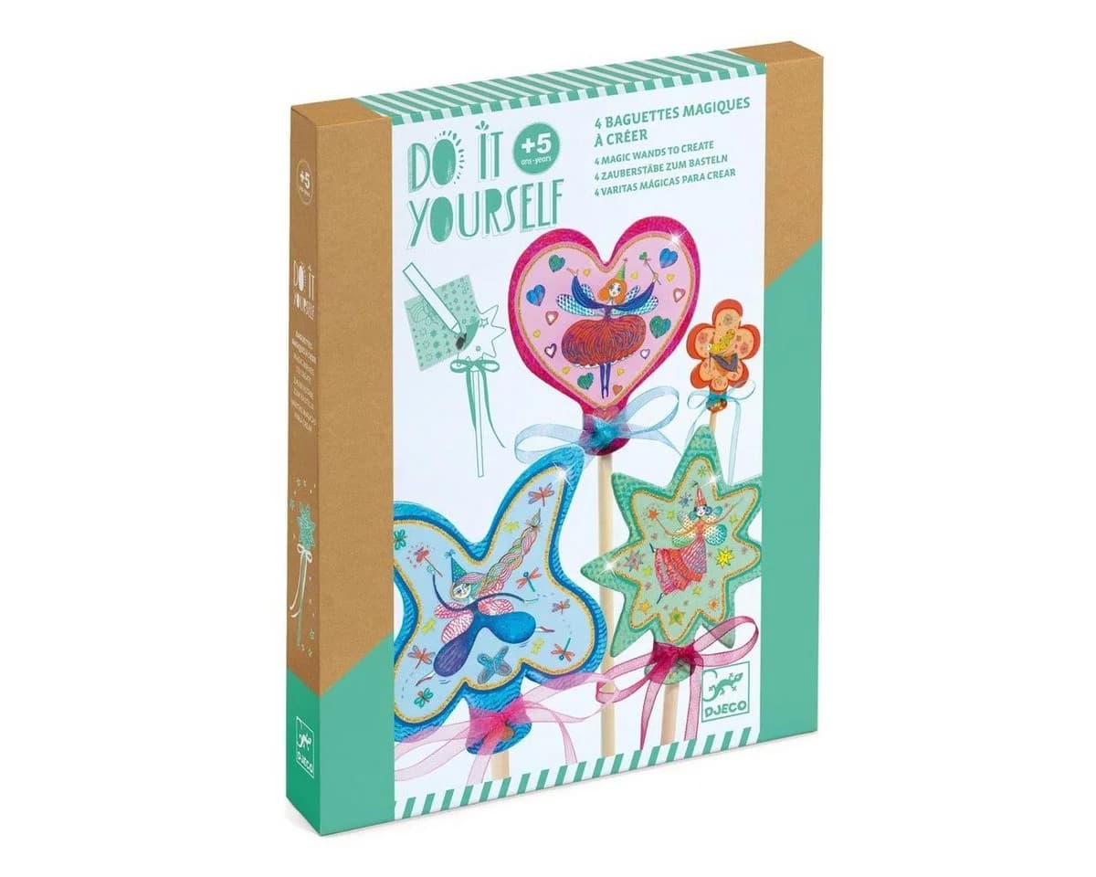 DJECO Kreativset DIY: Zauberstab Kleine Feen Bastelset Bunt - Bild 2