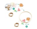 DJECO Kreativset DIY Blumenkranz Dalia Bastelset mit Seidenblumen Bild 3
