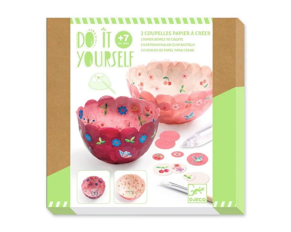 DJECO Kreativset DIY Schalen basteln für Kinder ab 7 Jahren Rosa - Bild 2