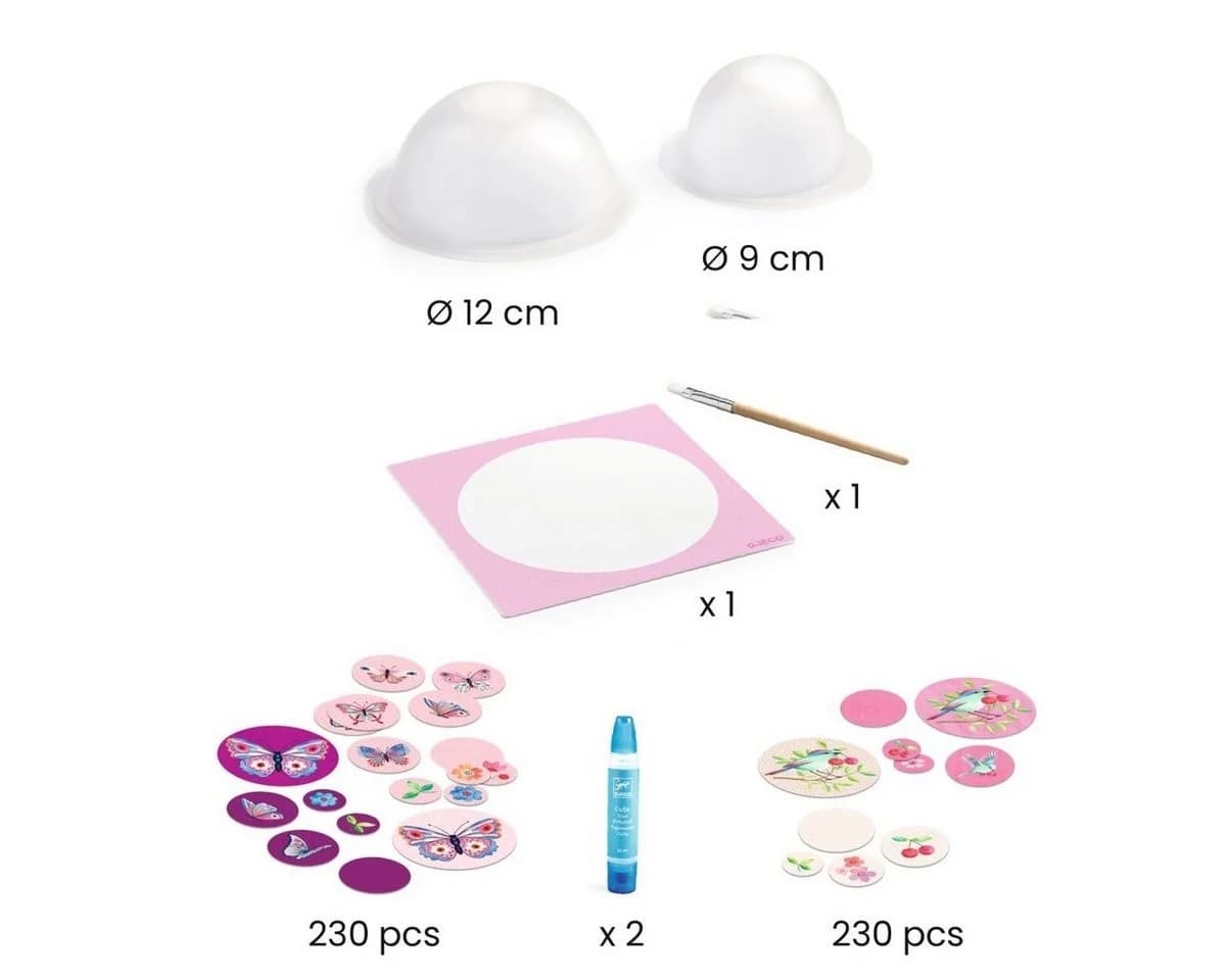 DJECO Kreativset DIY Schalen basteln für Kinder ab 7 Jahren Rosa - Bild 3