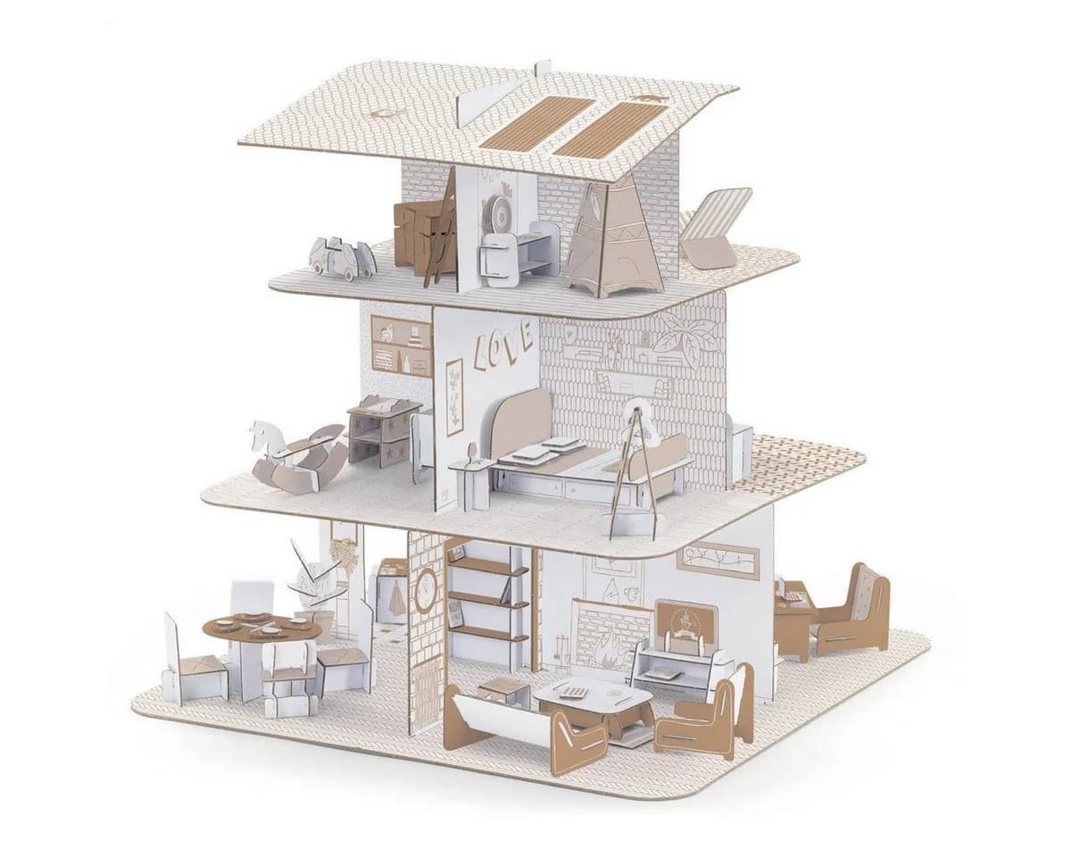 DJECO Puppenhaus Malen und Stecken - Bild 2