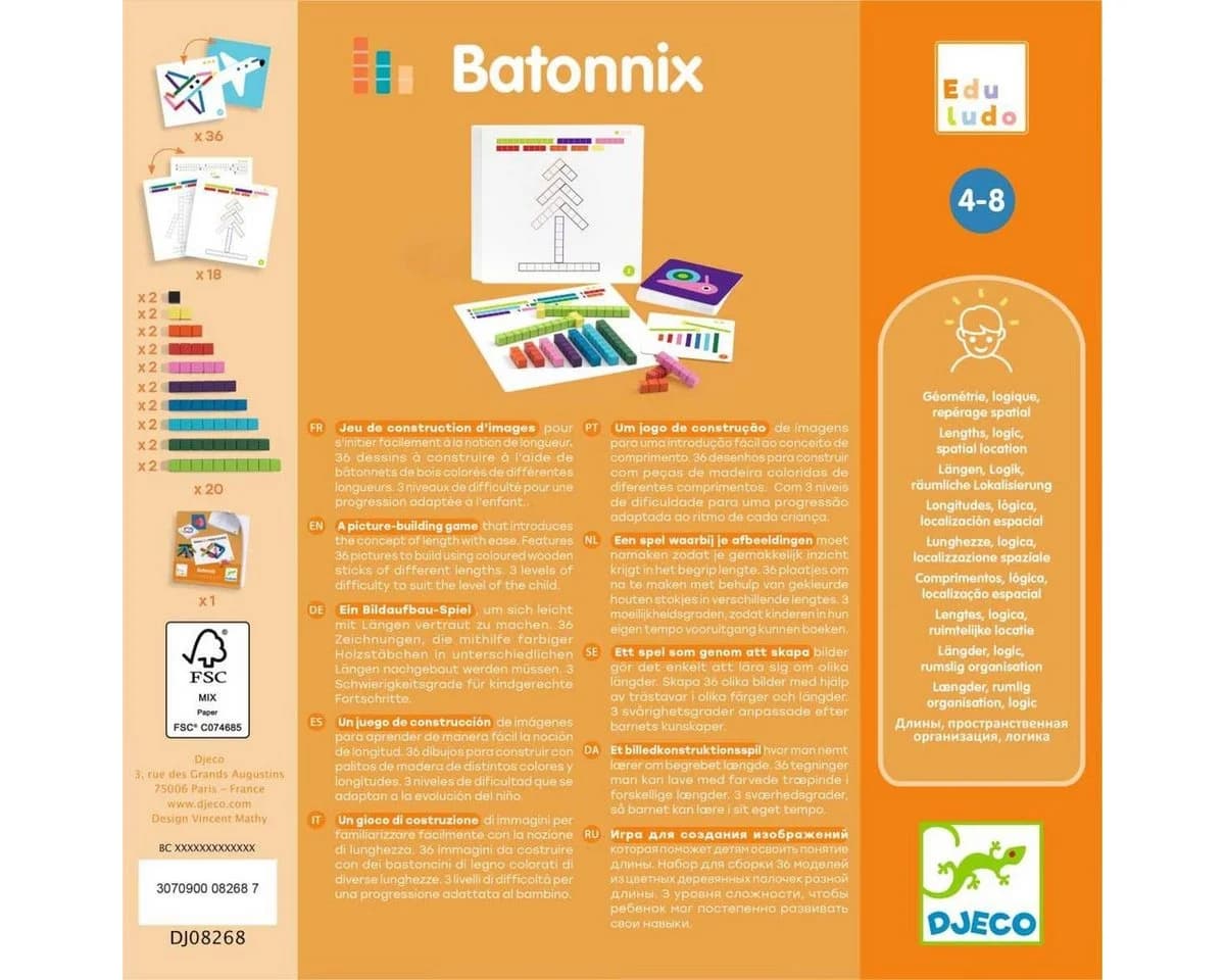 Djeco Lernspielzeug Batonnix Bunt - Bild 3