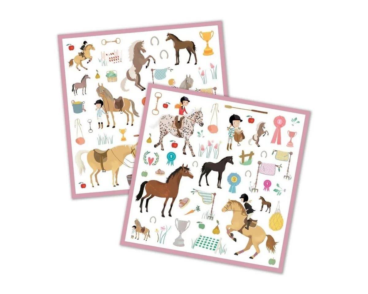 DJECO Sticker 160 Bunt für Kinder ab 4 Jahren
