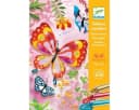 DJECO Kreativset Bastelpackung Glitzerbilder mit Glitzersand Bunt Bild 1